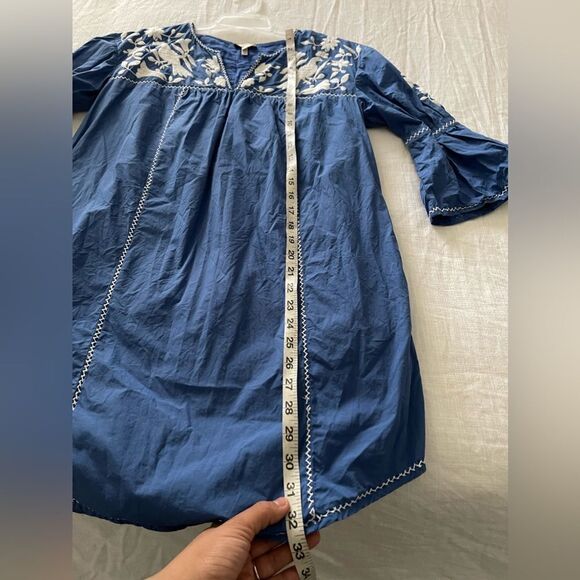 Joie Women’s Blue and White Embroidered Mini Dress Size XS - Picture 9 of 9